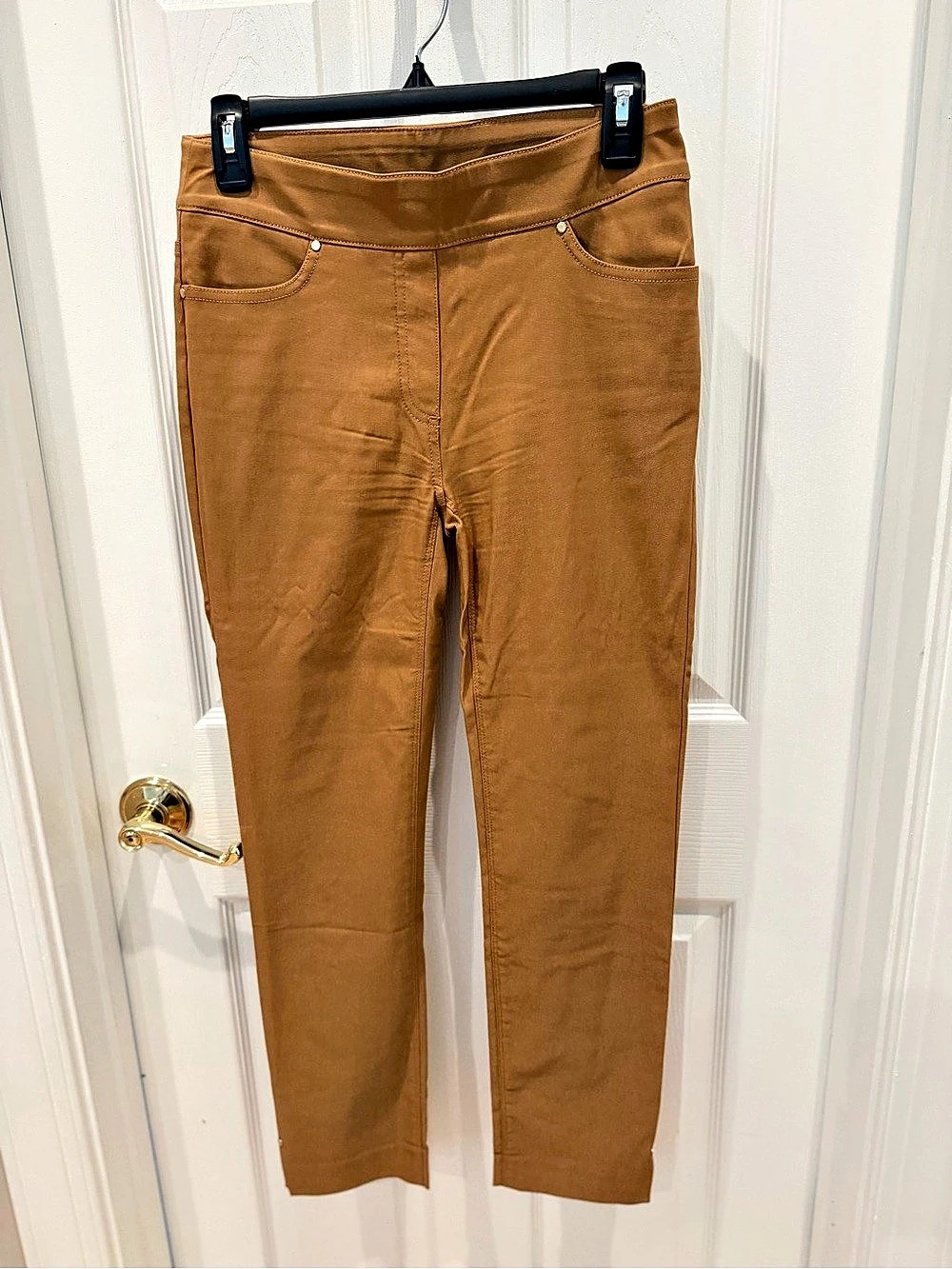 Chico's So Slimming Pants Straight Leg Pants in Brown Size 00